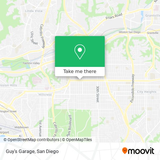 Mapa de Guy's Garage