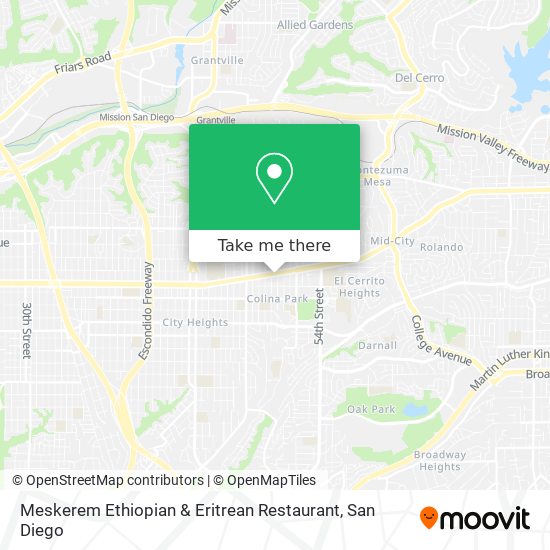 Mapa de Meskerem Ethiopian & Eritrean Restaurant