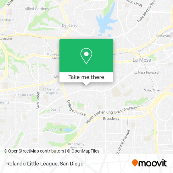 Rolando Little League map