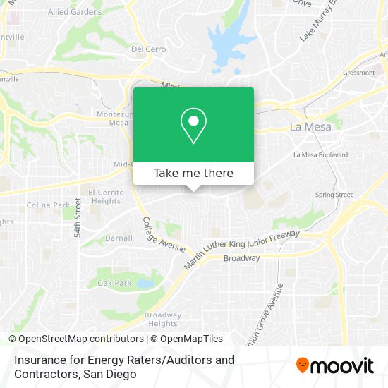 Insurance for Energy Raters / Auditors and Contractors map