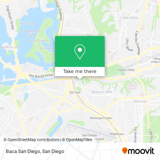 Mapa de Baca San Diego
