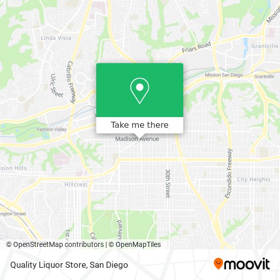 Mapa de Quality Liquor Store