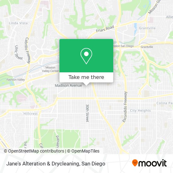 Jane's Alteration & Drycleaning map