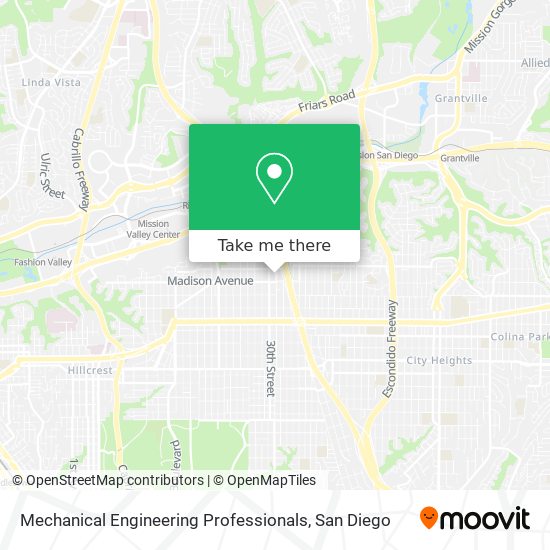 Mechanical Engineering Professionals map