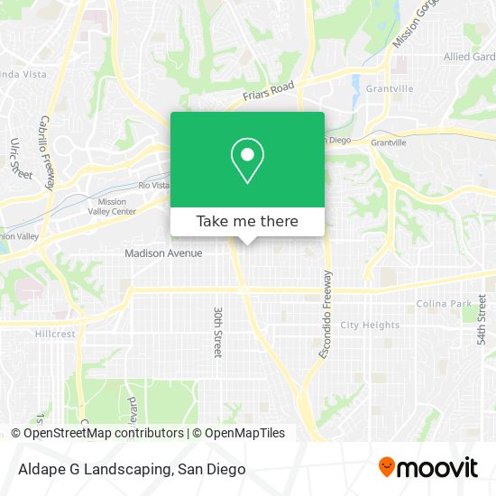 Aldape G Landscaping map