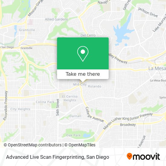 Advanced Live Scan Fingerprinting map