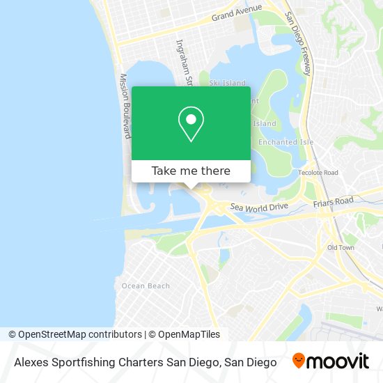 Mapa de Alexes Sportfishing Charters San Diego