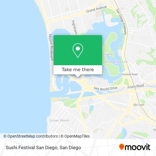 Sushi Festival San Diego map