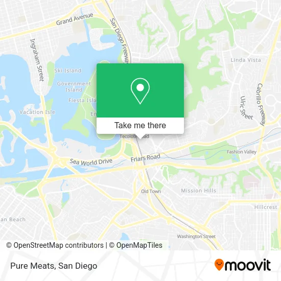 Mapa de Pure Meats