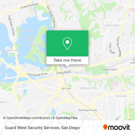 Guard West Security Services map