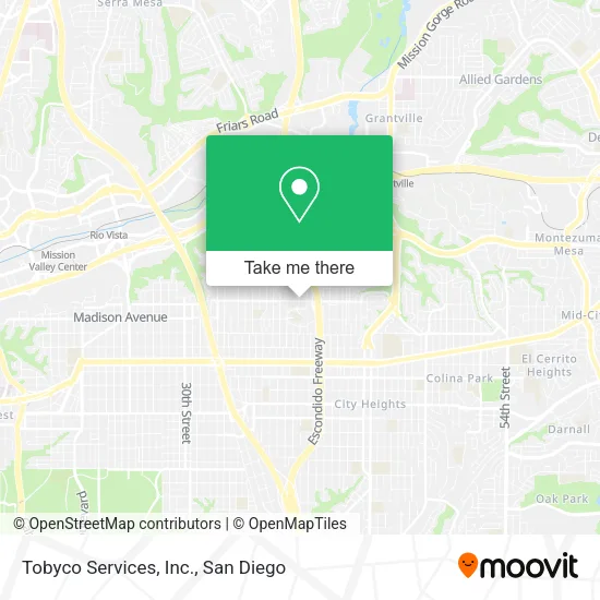 Mapa de Tobyco Services, Inc.