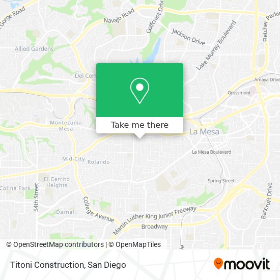 Titoni Construction map