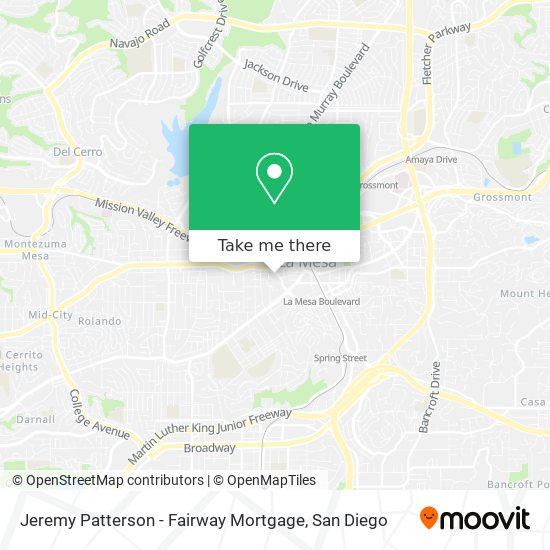 Jeremy Patterson - Fairway Mortgage map