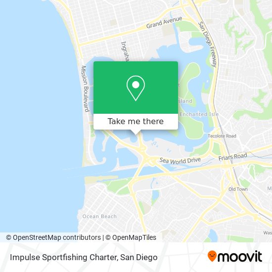 Impulse Sportfishing Charter map