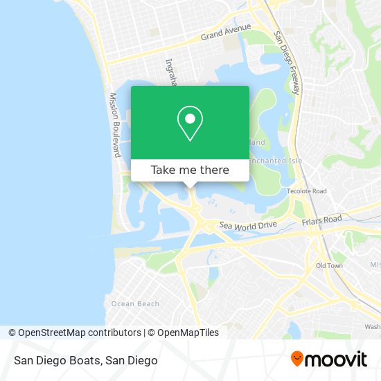 San Diego Boats map