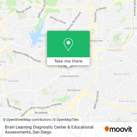 Brain Learning Diagnostic Center & Educational Assessments map