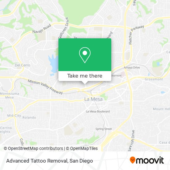 Advanced Tattoo Removal map