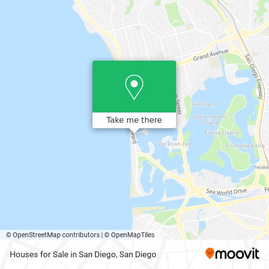 Houses for Sale in San Diego map