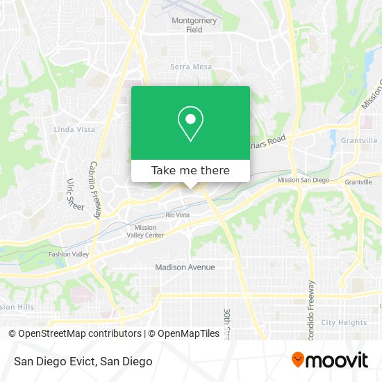Mapa de San Diego Evict