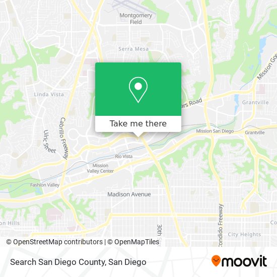 Search San Diego County map