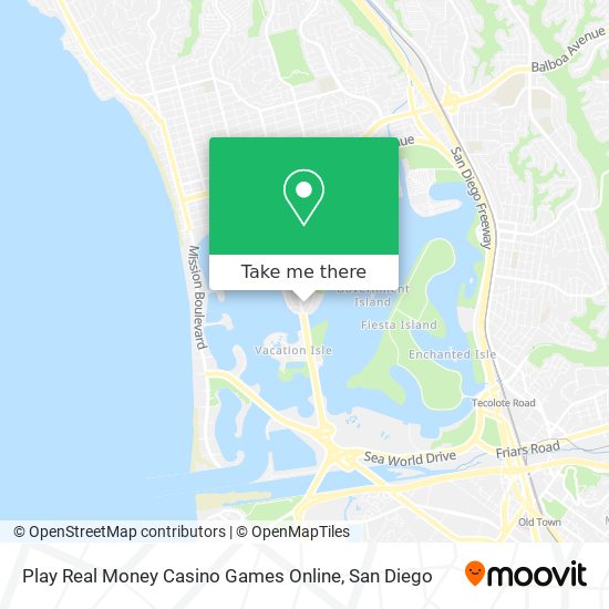 Play Real Money Casino Games Online map