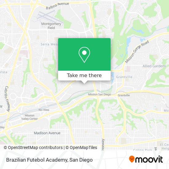 Mapa de Brazilian Futebol Academy