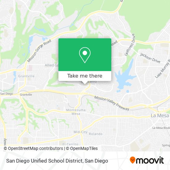 Mapa de San Diego Unified School District