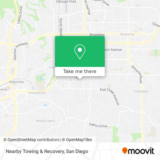 Nearby Towing & Recovery map