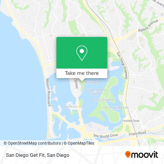 San Diego Get Fit map