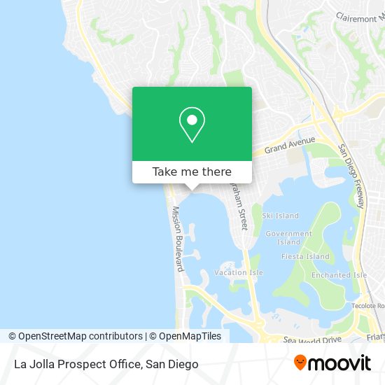 Mapa de La Jolla Prospect Office