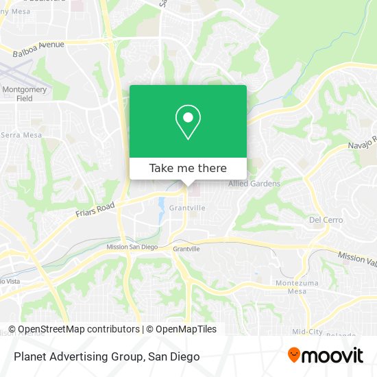 Planet Advertising Group map