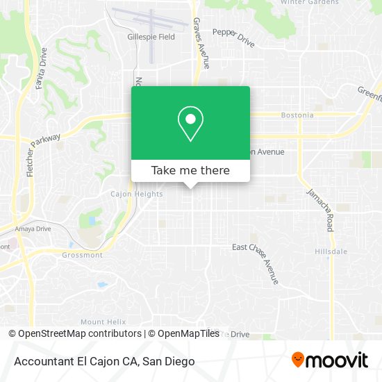 Mapa de Accountant El Cajon CA