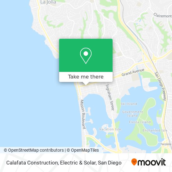 Calafata Construction, Electric & Solar map