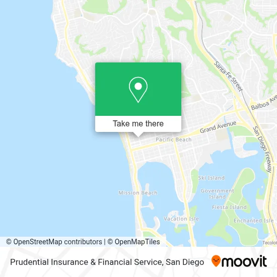 Prudential Insurance & Financial Service map