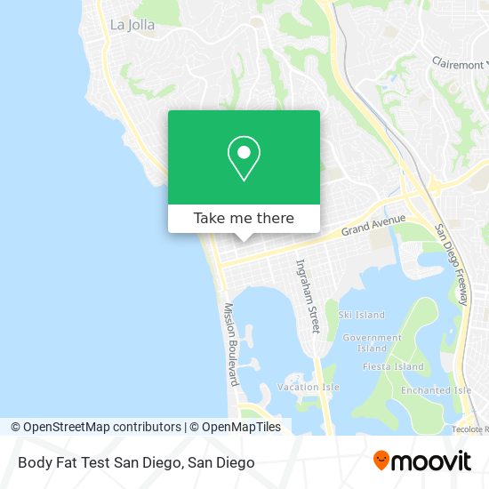 Body Fat Test San Diego map