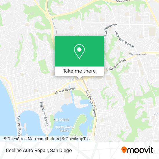 Beeline Auto Repair map