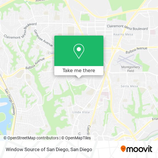 Window Source of San Diego map