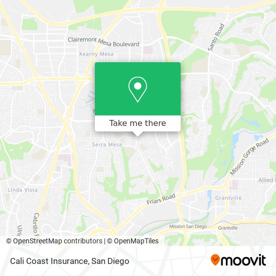 Cali Coast Insurance map