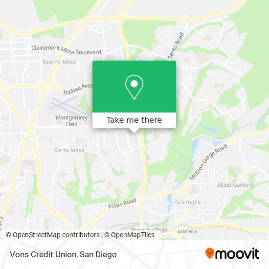 Vons Credit Union map