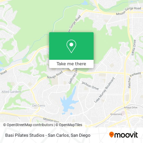 Mapa de Basi Pilates Studios - San Carlos