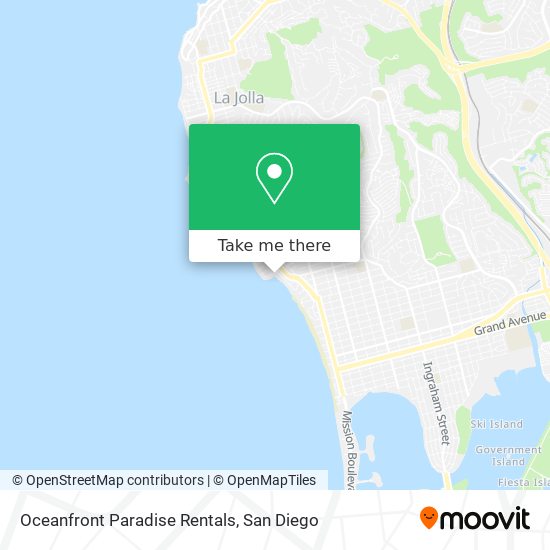 Mapa de Oceanfront Paradise Rentals