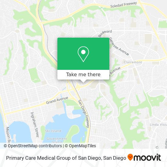 Primary Care Medical Group of San Diego map