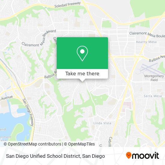 San Diego Unified School District map