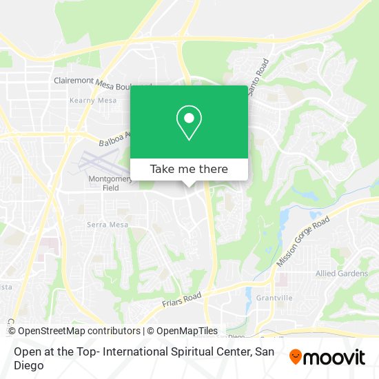 Mapa de Open at the Top- International Spiritual Center