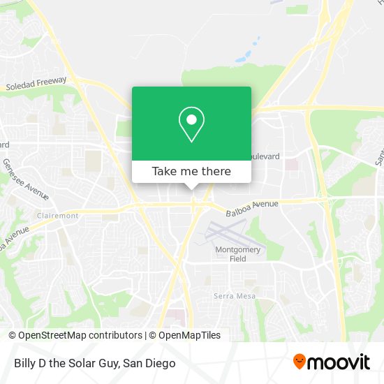 Billy D the Solar Guy map