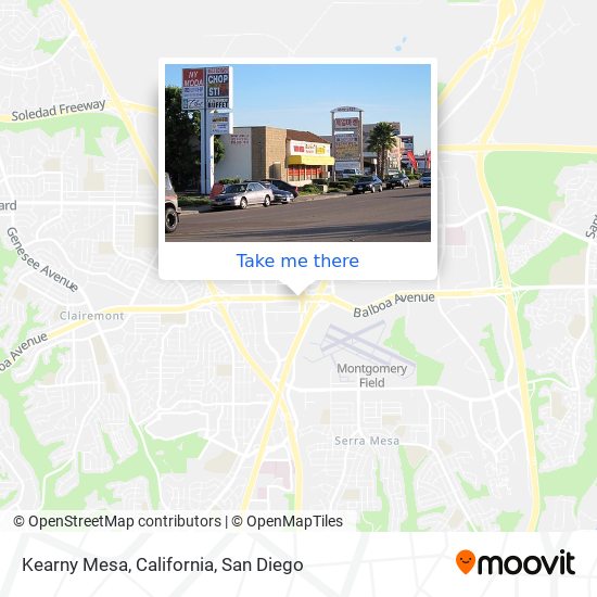 Mapa de Kearny Mesa, California