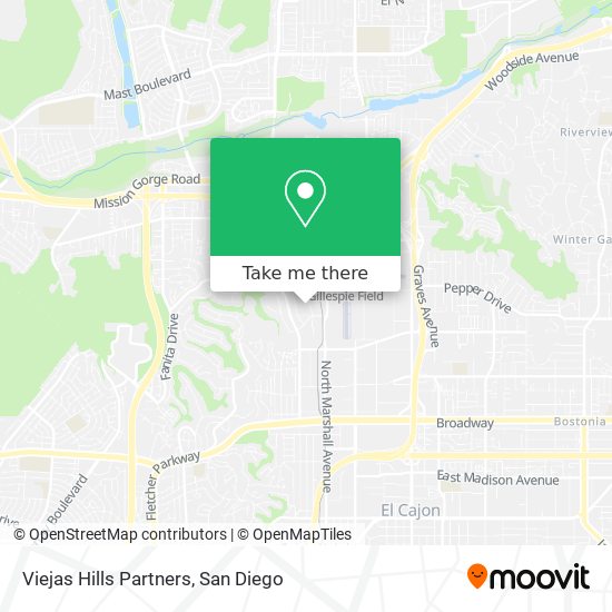 Viejas Hills Partners map
