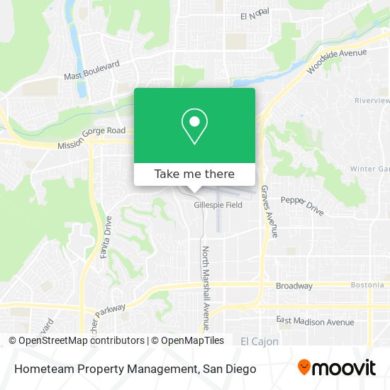 Hometeam Property Management map