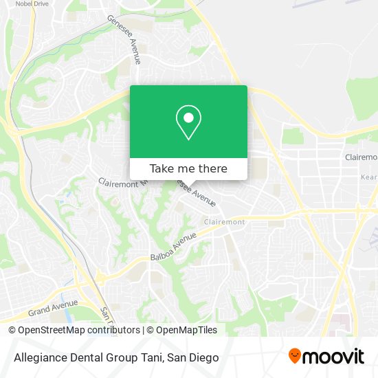 Mapa de Allegiance Dental Group Tani