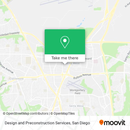 Mapa de Design and Preconstruction Services
